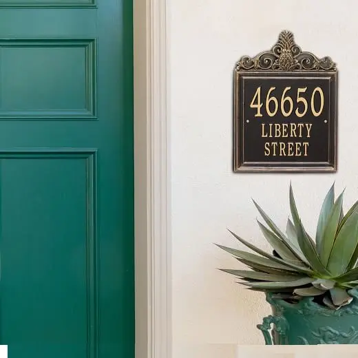 Ananas Design Adresse Wandtafel Tür Nummern schilder Benutzer definierte Hausnummern Zeichen Home Adresse Plaketten für Haus