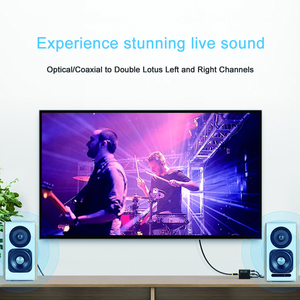 Convertidor de entrada Digital de vídeo 3D a salida analógica, convertidor de señales coaxial o toslink a R L digital a analógico