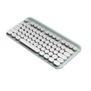 复古布丁键帽键盘75键迷你2.4G无线办公电脑键盘带USB接收器 - Product Image 6