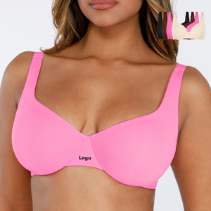 Hexin kadın rahat derin V fincan Shapewear sutyen özel toptan ayarlanabilir dikişsiz Push-up balenli destek gizler geri yağ