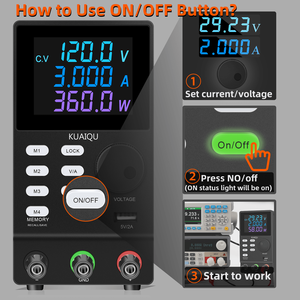 Kuaispspps1203d laboratuvar ayarlanabilir DC regüle güç kaynağı USB RS232 portu 120V 3A devre yaşlanma algılama PCB onarım - Product Image 5