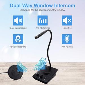 Sistema de intercomunicación de altavoz de ventana Daytech, intercomunicador de doble vía, micrófono de intercomunicación antiinterferencias, ventana para negocios - Product Image 3