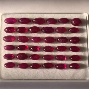 Ruby Loose Gemstone Natural Heated Ruby 3-6 <strong>MM</strong> <strong>Cabochon</strong> Cut Good Quality Excellent Luster and Nice Color Used in Jewelry Making - Product Image 5