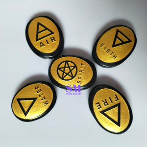 Manevi denge ve uyum için özel gravür ile yüksek kaliteli şifa kristalleri gravür çakra sembolü - Product Image 2