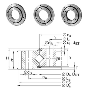Sleslewing bearing Turntable Cross Roller eksternal Gear segel gigi - Product Image 2