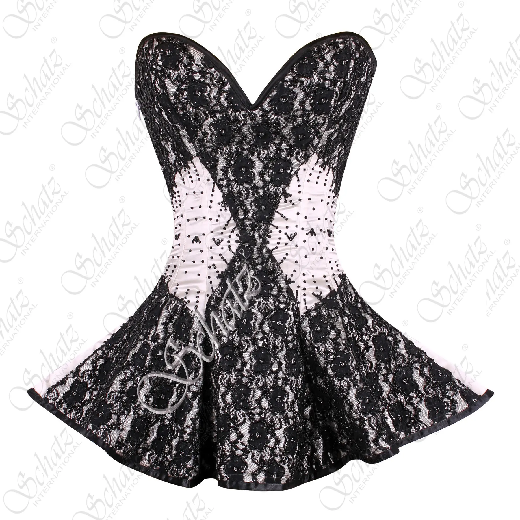 3 katmanlı Overbust gelin korse elbise ile yüksek kaliteli saten yapılmış el yapımı ağır nakış tasarım parti elbise kızlar için