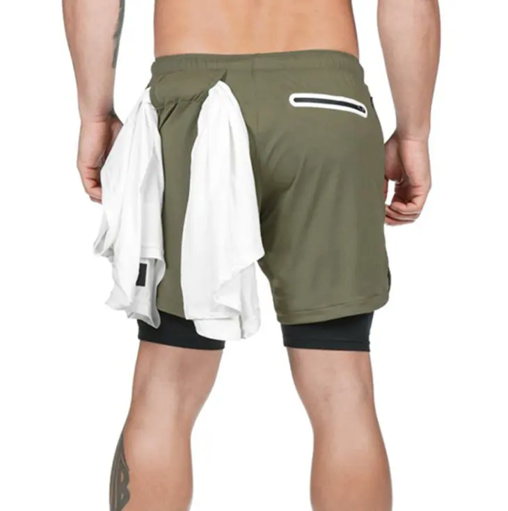 Homens Atlético Correndo Suor Shorts Casual Wear Moda Homens Ginásio Fitness Shorts antiderrapante respirável Calças