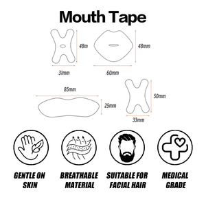 Bande de souffle en forme de lèvre personnalisée bouche améliore le sommeil bande de bouche bande de bouche transparente en forme de X pour dormir - Product Image 4