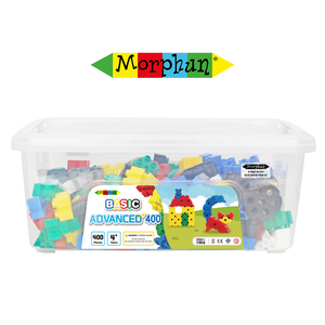 Gelişmiş temel 400 parça yapı taşı seti 1:72 ölçekli eğitim inşaat oyuncak çağlar için kılavuz kitap ile 4 + plastik malzeme - Product Image 1