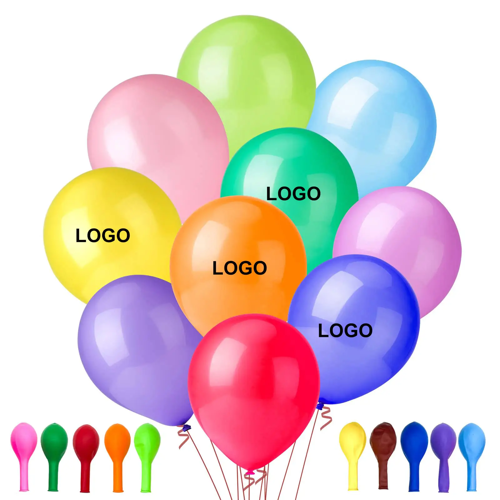 Ama-zon Partners Fabrik 5 10 12 Zoll 2.8 g 2.2 g Latex-Ballons Großhandel aufblasbare individuelle Helium-Partydekoration Ballons