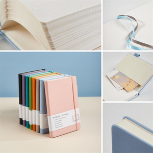 Chiusura elastica in pelle A5 griglia punteggiata quaderno con 192 pagine numerate 100 Deluxe GSM carta priva di acidi - Product Image 2