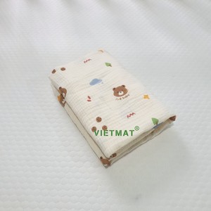 Sản Phẩm Mới 100% Bông Gạc Dệt Bé Vải Bé Tắm Khăn Crepe Trẻ Em Chăn Bé Nap Quấn Khăn Vải Vải Muslin Vải - Product Image 3