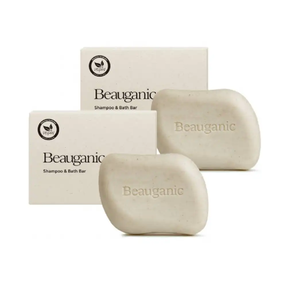 Korean soap Beauganic All in one body shampoo wash soap bar 106g OEM ODM vegan Beauty soap