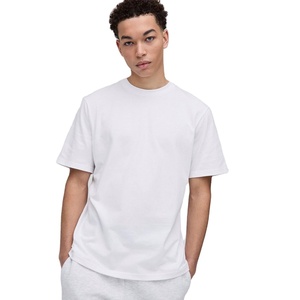 OEMメーカー卸売メンズ新ファッション半袖ブランクTシャツソリッドコットン米国サイズカスタムメンズTシャツ