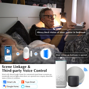 EMylo Portable Home Security Alarm System with ABS Magnetic Door <strong>Sensors</strong> Tuya Smart App for House Door <strong>Detection</strong> Personal <strong>Use</strong>