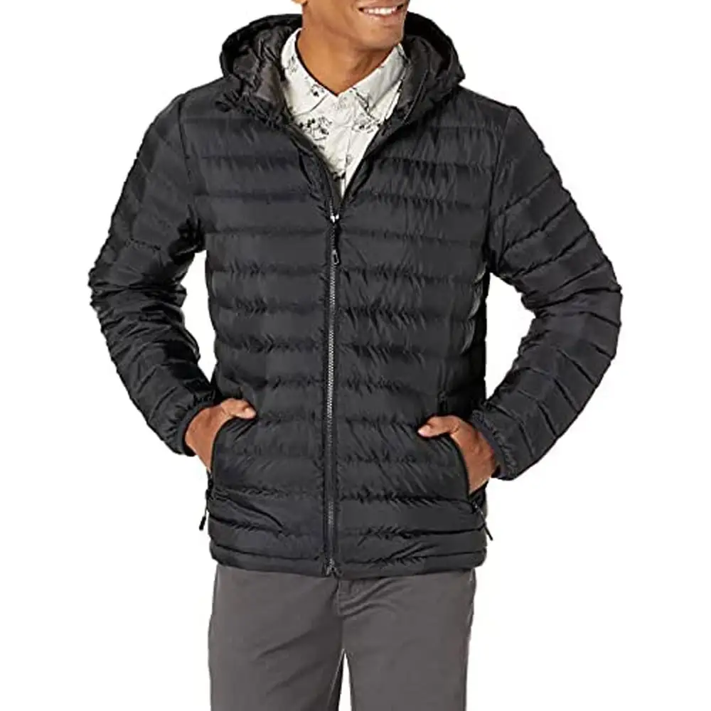 Nueva chaqueta North personalizada de alta calidad al por mayor, chaqueta ligera con cara acolchada para hombre, chaqueta impermeable informal con embalaje personalizado