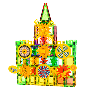 ชุดตัวต่อแม่เหล็ก100ชิ้นของเล่นเพื่อการศึกษาสำหรับเด็ก - Product Image 4