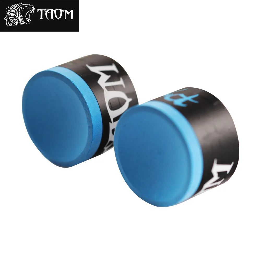 TAOM-tiza redonda para billar, accesorio profesional para billar, color azul, verde, rosa