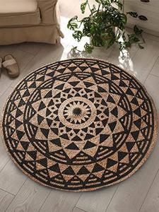 Hot Selling Indian Handwoven Round Jute Rug/Runner/Doormat/Natural Fiber Yoga <strong>Mat</strong>/Bohemian Carpet at Cheapest Price - Product Image 2