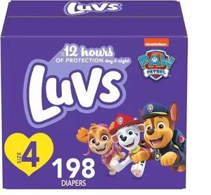 Luvs Paw Patrol使い捨てベビーおむつサイズ429カウント