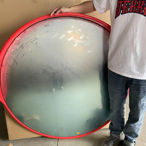 定制户外反射器玻璃聚碳酸酯凸凹抛物面交通安全镜凸面120厘米壁镜