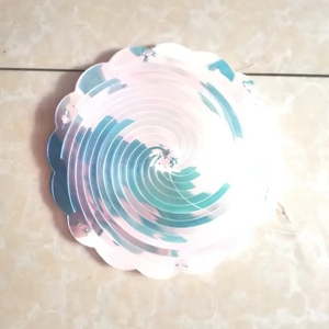 Glam tarzı asılı Spiral girdap dekorasyon yanardöner Mylar Spin dörtlüsü ile kristal asılı Spiral parti girdap süslemeleri