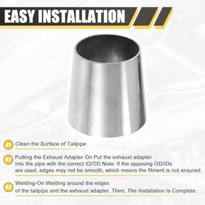 高质量2-2.5英寸SS304快速安装管件同心减速器 - Product Image 6