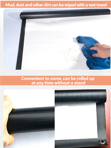 Pantalla portátil de aluminio Fresnel UST ALR de 100 pulgadas, pantalla de proyector con marco 3D para uso doméstico y exterior, formato 16:9, estilo 3D - Product Image 6