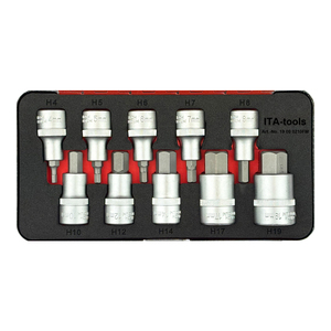 1/2 "Dr. 10 adet Hex Bit lokma seti el aracı seti mekanik aracı S2 Hex Bit soket - Product Image 2