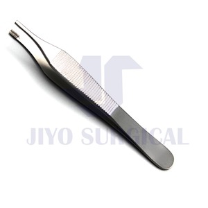 Oftalmik cerrahi aletler 12cm titanyum tıbbi forseps Adson kahverengi doku forseps 3mm diş ucu ile düz için - Product Image 5