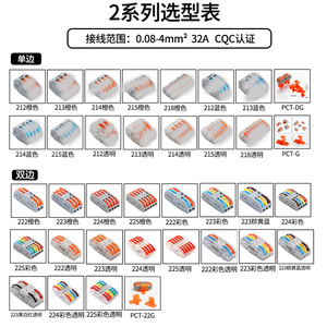 3进3出快速推入式电线端子块电线连接器快速电线连接器端子块 - Product Image 5