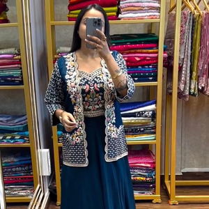 <strong>New</strong> Party Wear Look Jacket Blouse And <strong>Lehenga</strong> for Adults Bollywood Party and Indian Pakistani Wedding for Adults