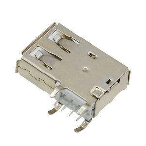 USB 2.0ชนิด A สายชาร์จลวดเสียบด้านข้างยาว19.5มม. ช่องเสียบ4ขา USB ที่ชาร์จตัวเมีย - Product Image 4