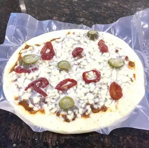 Sac en plastique sous vide en nylon personnalisé 3 côtés scellés pour emballage de pizza congelée fabriqué au Vietnam