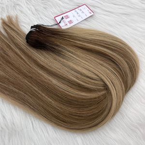 Vietnamese Remy Virgin <strong>Human</strong> Hair Extensions Best Quality <strong>Easy</strong> Styling Balayage Color Straight Weaving Styles - Product Image 3