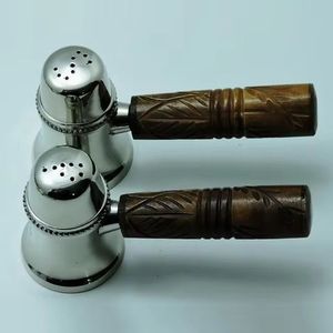 ユニークなデザインシルバーメッキ塩 & ペッパーミルズキッチンアクセサリー真鍮ホーン新製品のアイデア