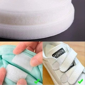 Alta Qualidade Branco Velcro Gancho E <span class=keywords><strong>Loop</strong></span> <span class=keywords><strong>Tape</strong></span> 25 MM Montagem Durável E Fita De Fixação Para Uso Comercial Bulk Roll