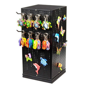 Einzelhandel geschäft Tischplatte rotierende Peg board Display Rack Arbeits platte Peg board Hook Display Rack - Product Image 1