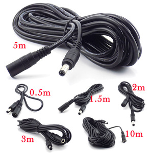 6ft DC 5.5*2.1 ชายหญิงนุ่มสายไฟ DC พลังงานแสงอาทิตย์สาย 12V DC แหล่งจ่ายไฟอะแดปเตอร์ - Product Image 1