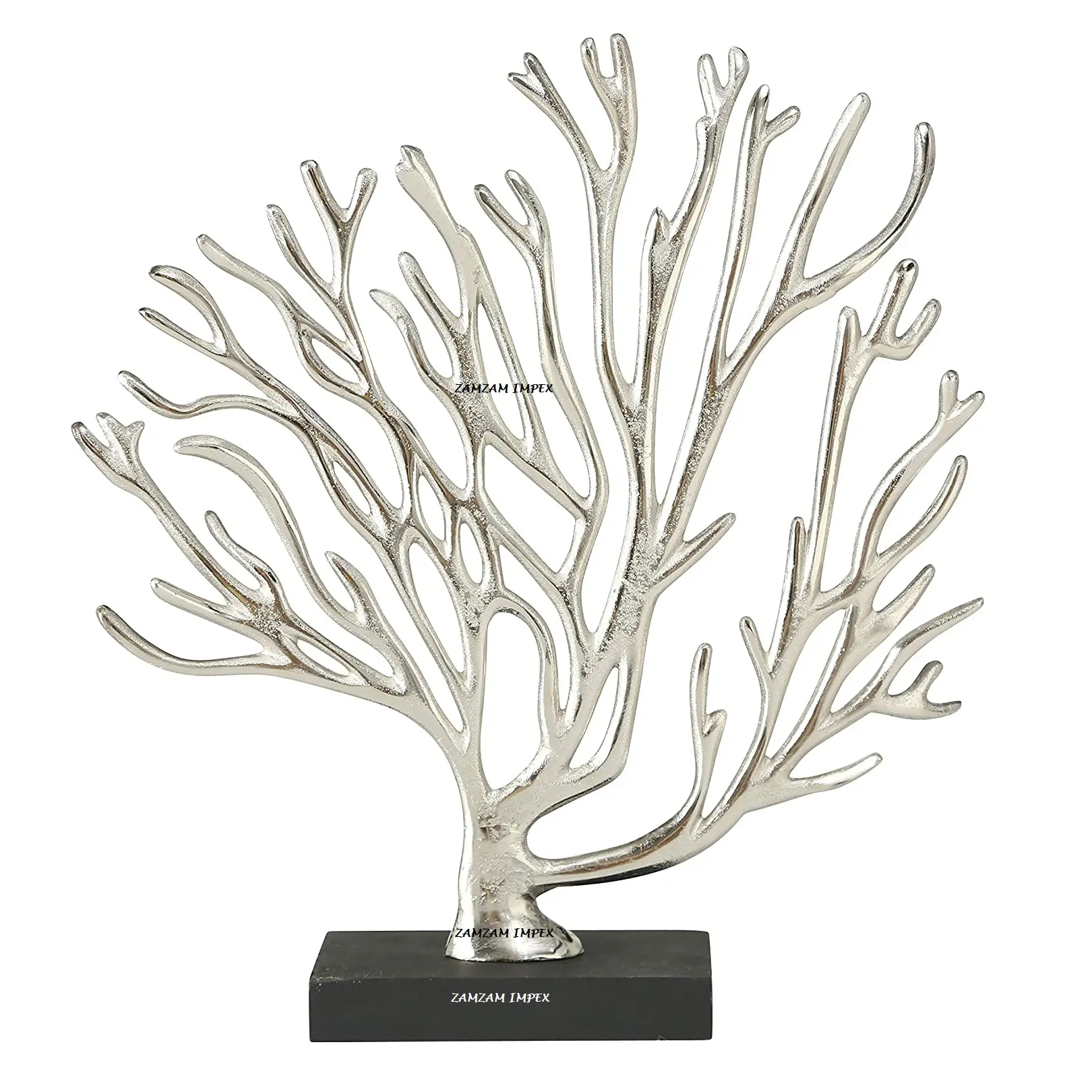 2024 new Arrival Modern Art Aluminum Tree Branches Sculpture with Black Base