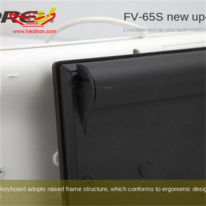 LVKI-65S有线黑色键帽商务键盘高级黑白两轻薄键盘台式电脑库存 - Product Image 2