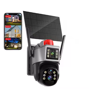 6MP กลางแจ้งสามหน้าจอคู่ไร้สาย2K PTZ 10X เต็ม HD ซูมตรวจจับการเคลื่อนไหวสองทางเสียงปลุกกล้อง Wi-Fi - Product Image 4