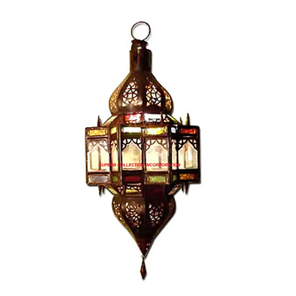 Lujo Vintage Marruecos decorativo grande al aire libre e Interior vela linterna para decoración del hogar