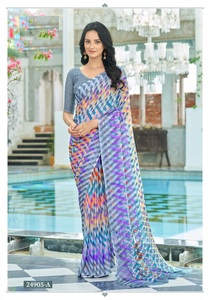 New Design Set Wise Available Chiffon <strong>Sari</strong> for Online Sale - Product Image 3