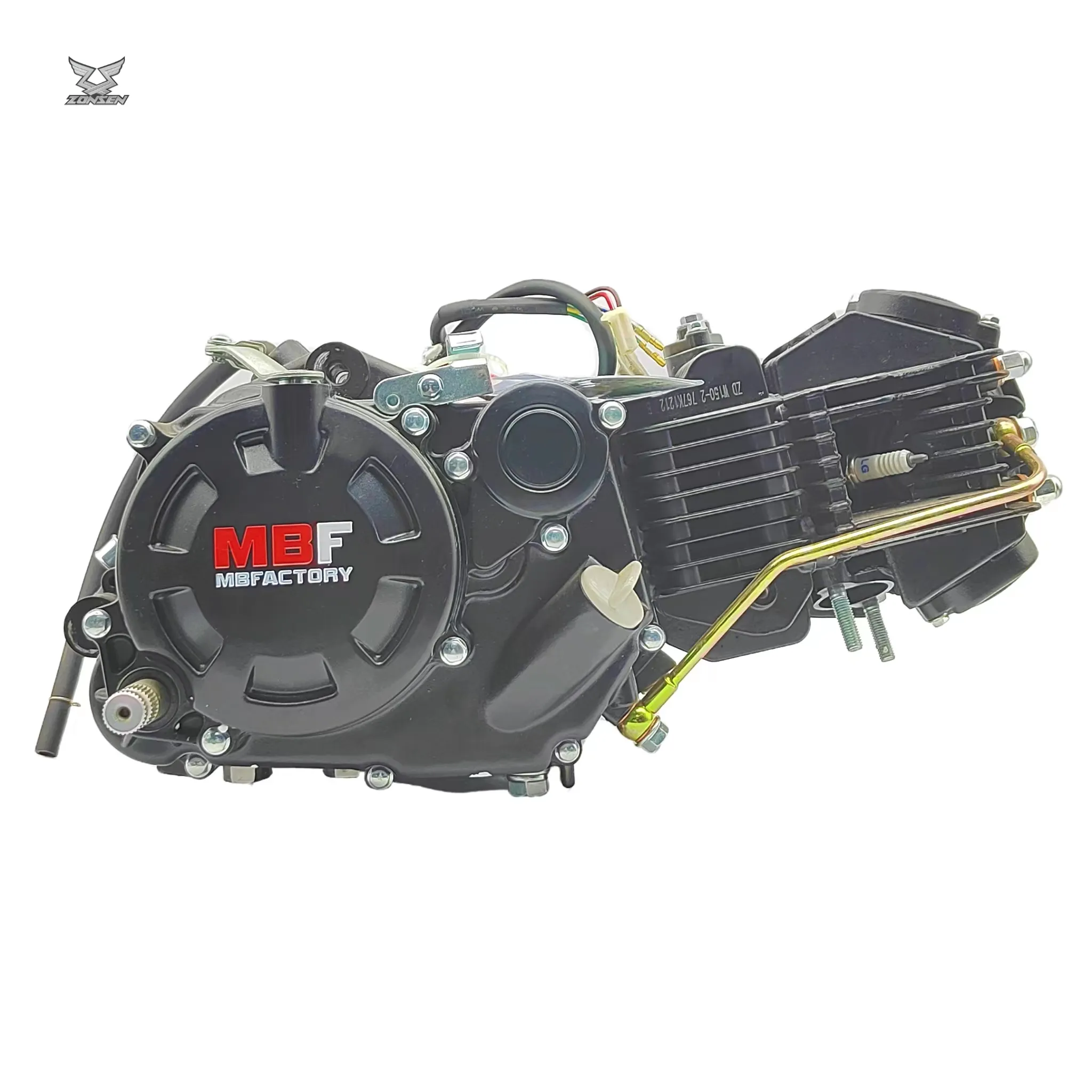 W150 Zongshen Repuestos डे Motos 150cc पूरा मोटरसाइकिल इंजन 4-स्ट्रोक तेल-ठंडा ऑफ सड़क मोटरसाइकिल इंजन विधानसभा 150cc