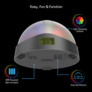 7 Color Changing Led Digital Projector Alarm Clock With <strong>Time</strong> Display Easy to Set Multi-color Night <strong>Light</strong> - Product Image 3