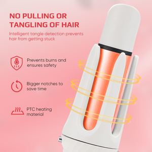 New Multi Styler 3 in 1 French <strong>Wave</strong> Natural Automatic Interchangeable LCD Hair Curler Machine <strong>Rotating</strong> Curling Iron - Product Image 2