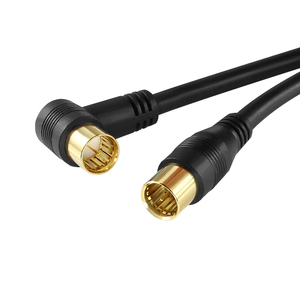 Yüksek kalite hızlı F tipi anten bağlantı kablosu 1m 2m 3m ev sineması için HDMI TV anten kablosu 1.8m uzunluk s-video RCA 5mm - Product Image 4