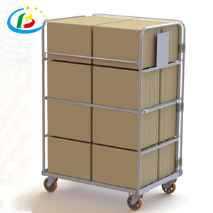 Customized Easy Assemble Galvanized Industrial Roll <strong>Containers</strong> Wire Mesh Cargo Storage Roll <strong>Container</strong> - Product Image 3