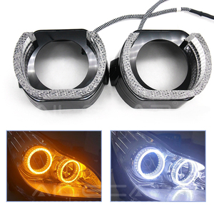 AILECAR 2.5英寸最佳水晶双角眼Hid投影仪镜头前照灯套件双AE 12V 55w汽车氙气Cob光源 - Product Image 5